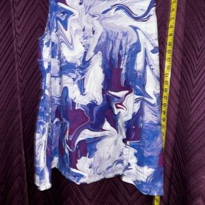 LOGO by Lori Goldstein Women's Blue and Purple Top